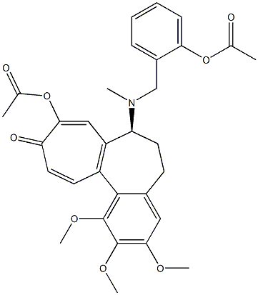(S)-6,7-Dihydro-7-[(2-acetoxybenzyl)(methyl)amino]-1,2,3-trimethoxy-9-acetoxybenzo[a]heptalen-10(5H)-one