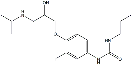 1-Propyl-3-[3-iodo-4-[2-hydroxy-3-[isopropylamino]propoxy]phenyl]urea