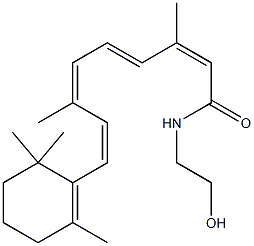 (13Z)-N-(2-Hydroxyethyl)retinamide Structure