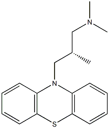 (-)-10-[(S)-3-(ジメチルアミノ)-2-メチルプロピル]-10H-フェノチアジン 化学構造式