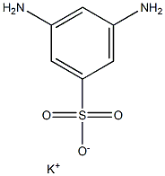 3,5-ジアミノベンゼンスルホン酸カリウム 化学構造式