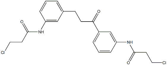 1,3-Bis[3-[(3-chloropropanoyl)amino]phenyl]-1-propanone