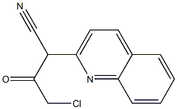 3-(Quinolin-2-yl)-3-cyano-1-chloro-2-propanone
