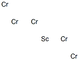 スカンジウム-ペンタクロム 化学構造式