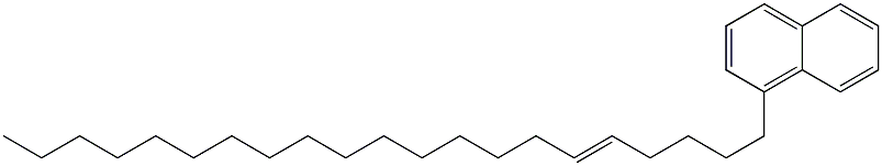 1-(5-ヘニコセニル)ナフタレン 化学構造式