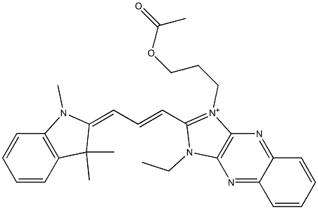 3-(3-Acetyloxypropyl)-1-ethyl-2-[3-[[2,3-dihydro-1,3,3-trimethyl-1H-indol]-2-ylidene]-1-propenyl]-1H-imidazo[4,5-b]quinoxalin-3-ium