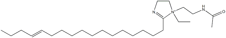 1-[2-(アセチルアミノ)エチル]-1-エチル-2-(13-ヘプタデセニル)-2-イミダゾリン-1-イウム 化学構造式