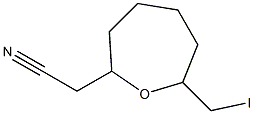 7-(Iodomethyl)oxepane-2-acetonitrile