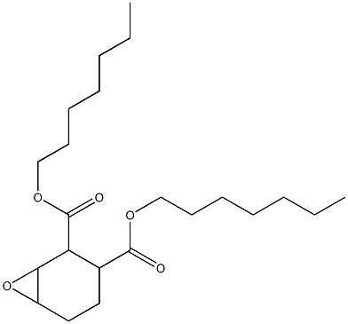 7-オキサビシクロ[4.1.0]ヘプタン-2,3-ジカルボン酸ジヘプチル 化学構造式