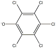 ペンタクロロフェノラート 化学構造式