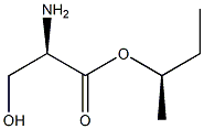 (R)-2-アミノ-3-ヒドロキシプロパン酸(R)-1-メチルプロピル 化学構造式