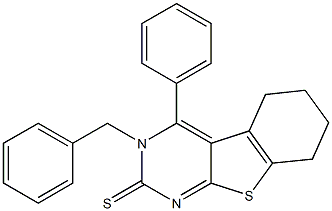 5,6,7,8-Tetrahydro-3-benzyl-4-phenyl[1]benzothieno[2,3-d]pyrimidine-2(3H)-thione
