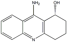 (1R)-9-アミノ-1,2,3,4-テトラヒドロアクリジン-1-オール 化学構造式