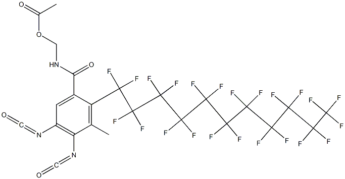 N-(Acetyloxymethyl)-2-(tricosafluoroundecyl)-4,5-diisocyanato-3-methylbenzamide