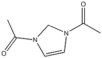1,3-ジアセチル-2,3-ジヒドロ-1H-イミダゾール 化学構造式