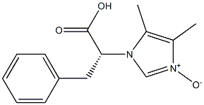 3-[(R)-1-カルボキシ-2-フェニルエチル]-4,5-ジメチル-3H-イミダゾール1-オキシド 化学構造式