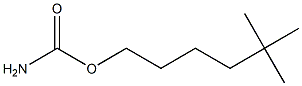 カルバミド酸5,5-ジメチルヘキシル 化学構造式