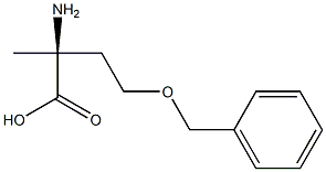 (S)-2-アミノ-4-ベンジルオキシ-2-メチル酪酸 化学構造式