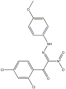 (2Z)-2-Nitro-2-[2-(4-methoxyphenyl)hydrazono]-1-(2,4-dichlorophenyl)ethane-1-one