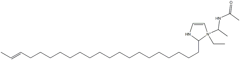1-[1-(アセチルアミノ)エチル]-1-エチル-2-(19-ヘニコセニル)-4-イミダゾリン-1-イウム 化学構造式