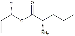 (S)-2-アミノペンタン酸(S)-1-メチルプロピル 化学構造式