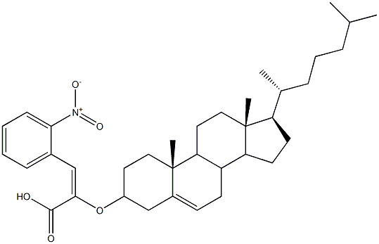 (E)-2-[(Cholest-5-en-3-yl)oxy]-3-(2-nitrophenyl)propenoic acid