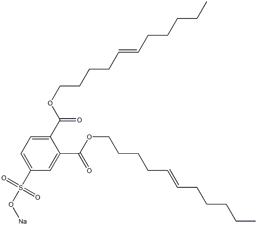4-(Sodiosulfo)phthalic acid di(5-undecenyl) ester