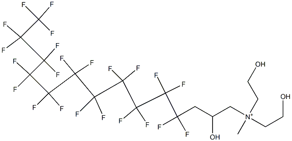 4,4,5,5,6,6,7,7,8,8,9,9,10,10,11,11,12,12,13,13,14,14,14-Tricosafluoro-2-hydroxy-N,N-bis(2-hydroxyethyl)-N-methyl-1-tetradecanaminium