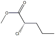 (S)-2-クロロペンタン酸メチル 化学構造式