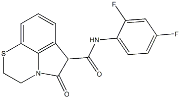 2,3,5,6-Tetrahydro-5-oxo-N-(2,4-difluorophenyl)pyrrolo[1,2,3-de]-1,4-benzothiazine-6-carboxamide