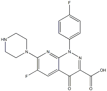 6-Fluoro-1-(4-fluorophenyl)-7-piperazino-1,4-dihydro-4-oxopyrido[2,3-c]pyridazine-3-carboxylic acid