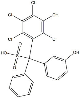 (2,4,5,6-Tetrachloro-3-hydroxyphenyl)(3-hydroxyphenyl)phenylmethanesulfonic acid