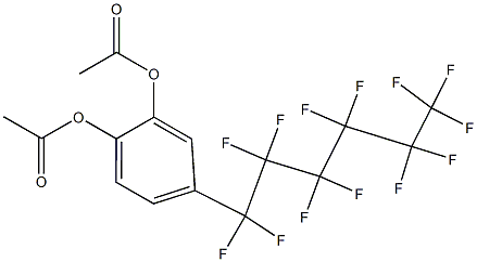 4-(Tridecafluorohexyl)benzene-1,2-diol diacetate