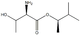 (2R)-2-アミノ-3-ヒドロキシブタン酸(R)-1,2-ジメチルプロピル 化学構造式