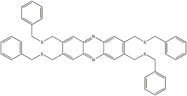 2,3,7,8-Tetrakis[(benzylthio)methyl]phenazine