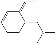 (1Z)-2-[(ジメチルアミノ)メチル]-1-エチリデン-3,5-シクロヘキサジエン 化学構造式