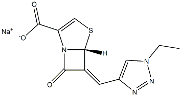 (5R,6Z)-6-[[1-Ethyl-1H-1,2,3-triazol-4-yl]methylene]-7-oxo-4-thia-1-azabicyclo[3.2.0]hept-2-ene-2-carboxylic acid sodium salt