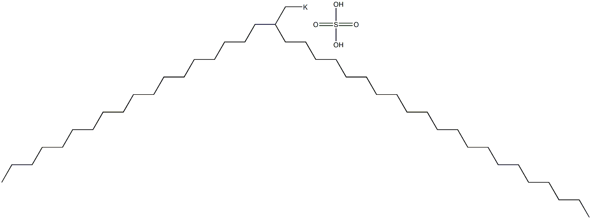 Sulfuric acid 2-octadecyltricosyl=potassium salt