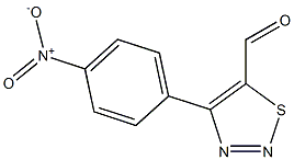 4-(4-Nitrophenyl)-1,2,3-thiadiazole-5-carbaldehyde Structure