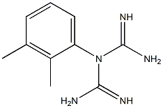 3-(2,3-キシリル)ビグアニド 化学構造式