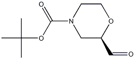 (R)-N-BOC-2-吗啉甲醛, , 结构式