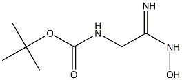 tert-Butyl (N-hydroxycarbamimidoylmethyl)carbamate 结构式
