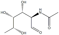 2-Acetamido-2,6-dideoxy-D-galactose Struktur