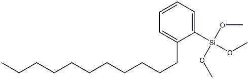 N-十一烷基三甲氧苯硅烷, , 结构式