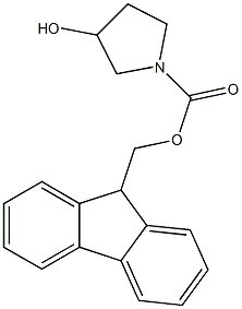 1-FMOC-3-吡咯烷醇, , 结构式