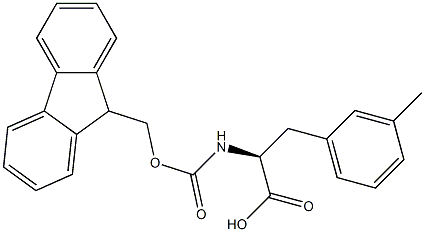 FMOC-D-3-甲基苯丙氨酸 结构式
