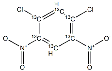 4,6-二氯-1,3-二硝基苯-13C6 结构式