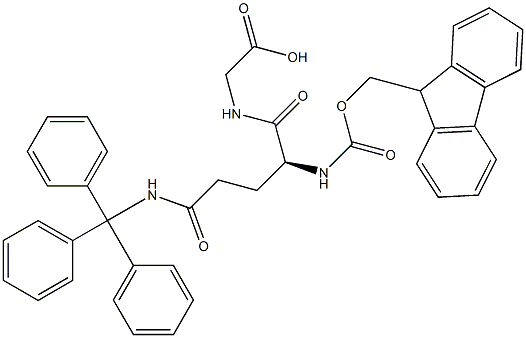 2-[(2S)-2-({[(9H-fluoren-9-yl)methoxy]carbonyl}amino)-4-[(triphenylmethyl)carbamoyl]butanamido]acetic acid