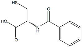 N-苯甲酰半胱氨酸 结构式