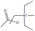 甲基三乙基醋酸铵, , 结构式